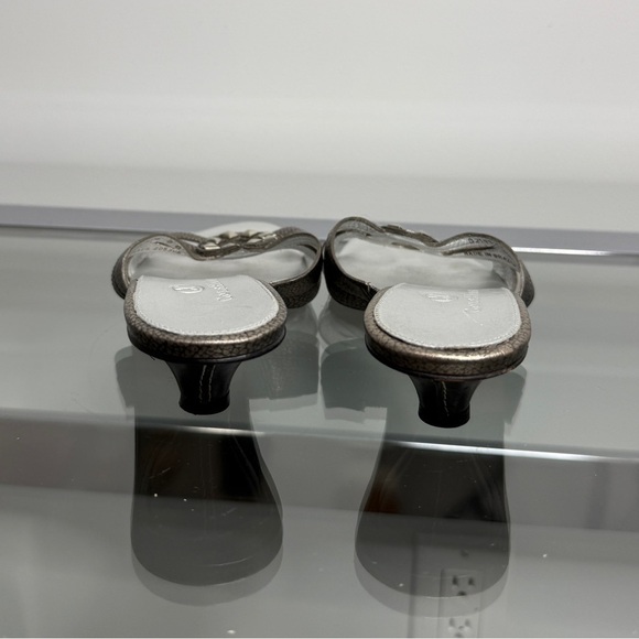 Cole Haan Gray Silver Women's Strappy Sandals (8) - Picture 4 of 9